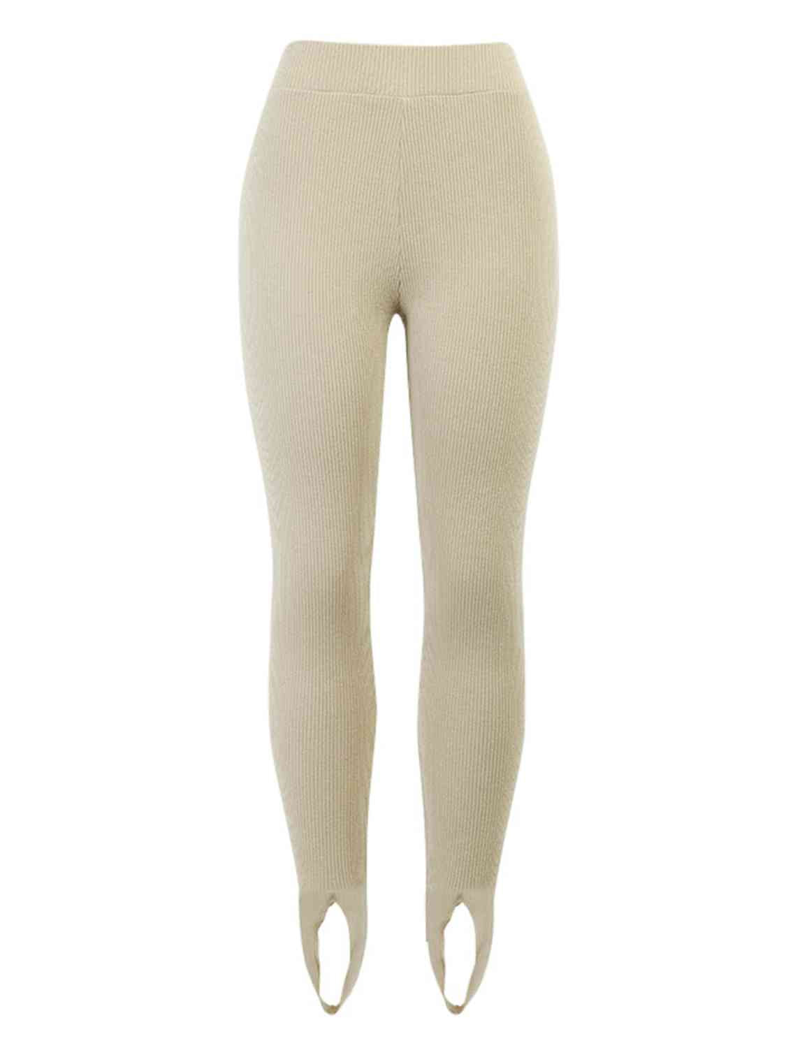 Taytum Ribbed Mid Waist Leggings