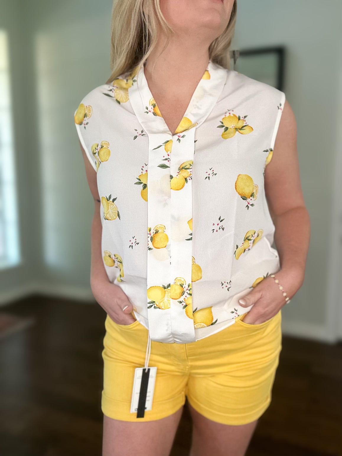 When Life Gives You Lemons Sleeveless Blouse