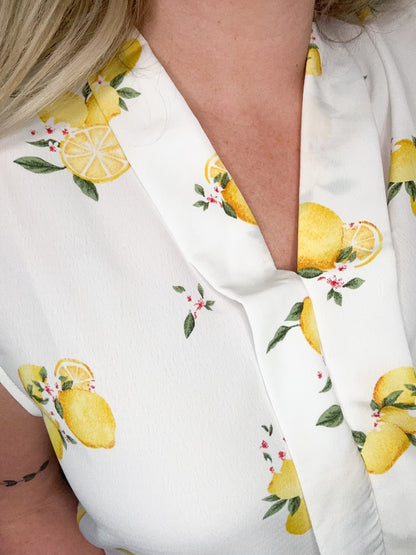 When Life Gives You Lemons Sleeveless Blouse