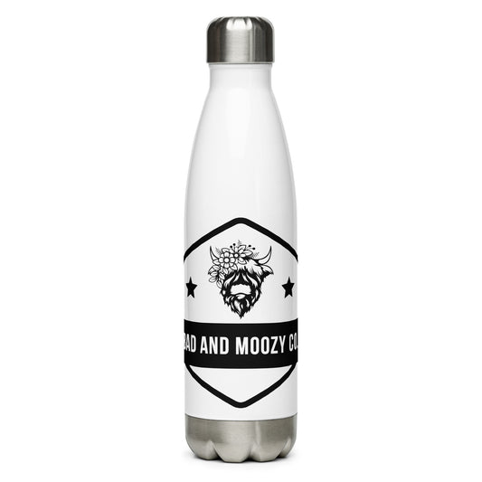 Bad and Moozy Stainless steel water bottle