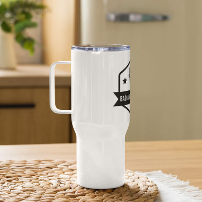 Bad And Moozy Travel mug with a handle