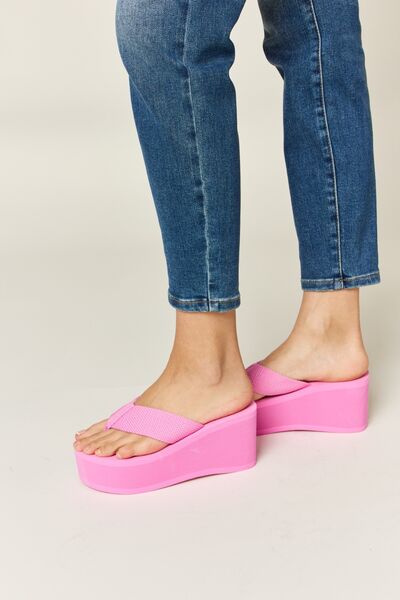 Louann Open Toe Platform Wedge Sandals