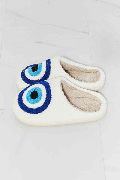 Eye Plush Slippers