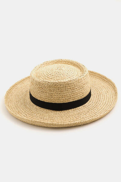 Lady Bird Wide Brim Straw Weave Hat