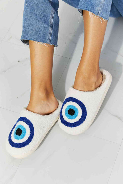 Eye Plush Slippers