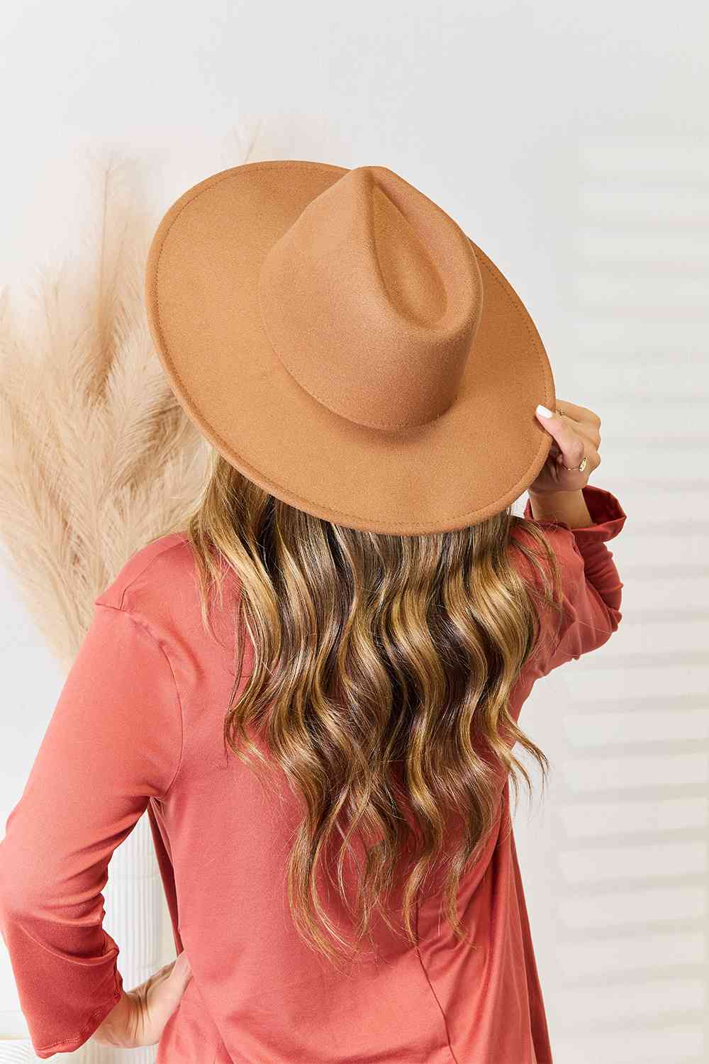 Quinn Flat Brim Fedora Hat