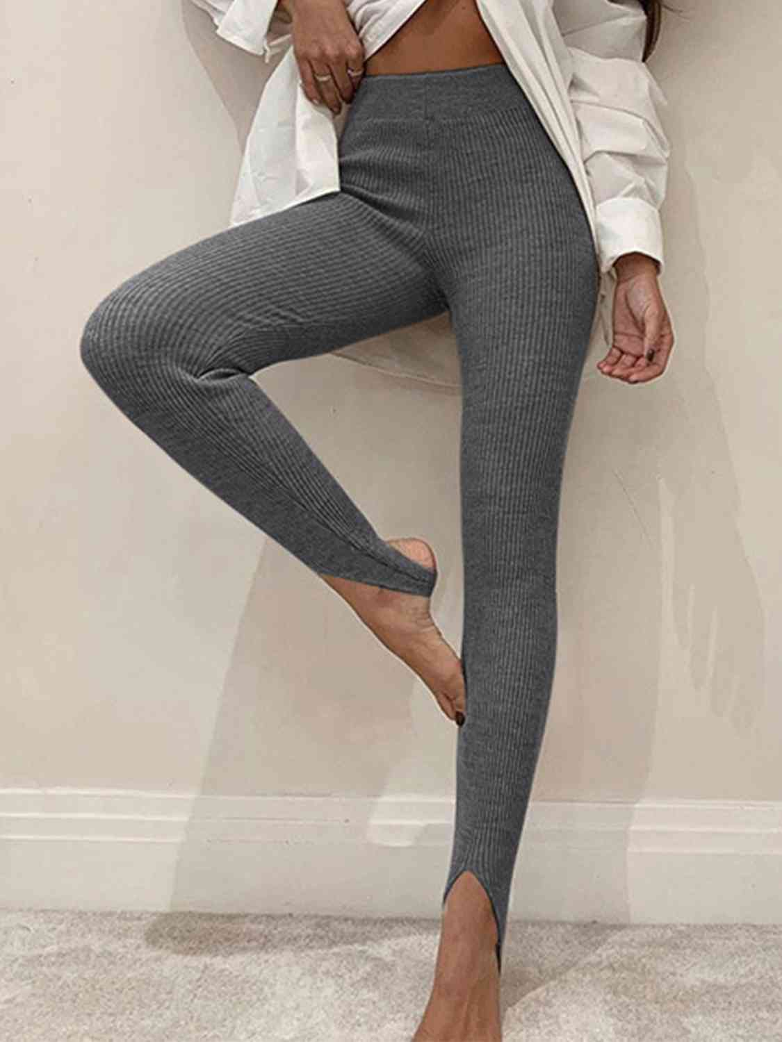 Taytum Ribbed Mid Waist Leggings