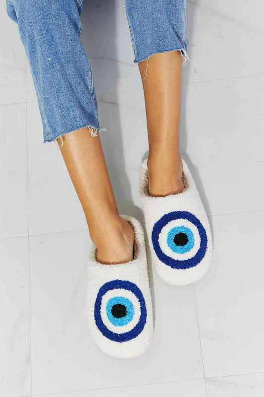 Eye Plush Slippers