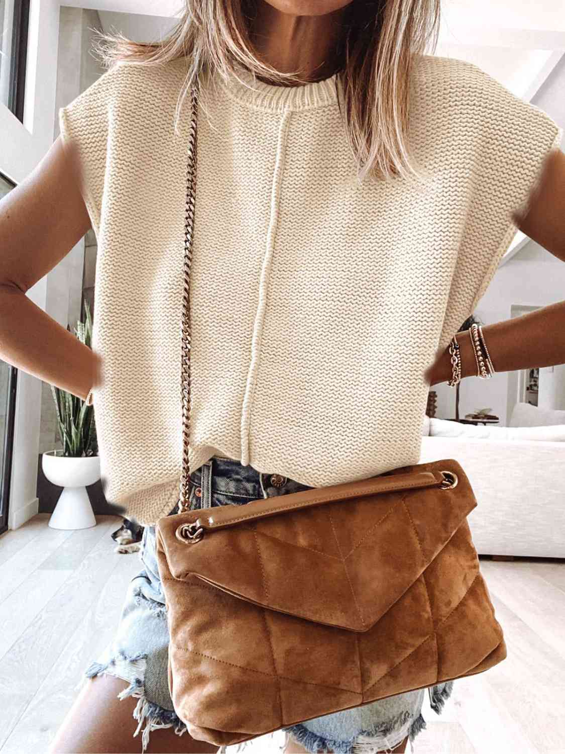 Ashley Cap Sleeve Sweater Vest