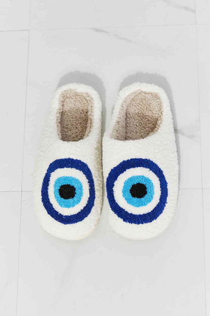 Eye Plush Slippers