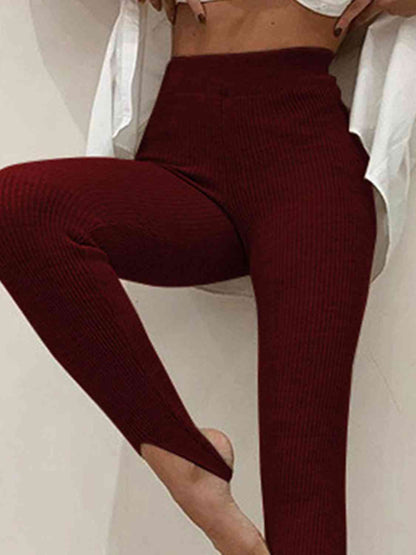 Taytum Ribbed Mid Waist Leggings