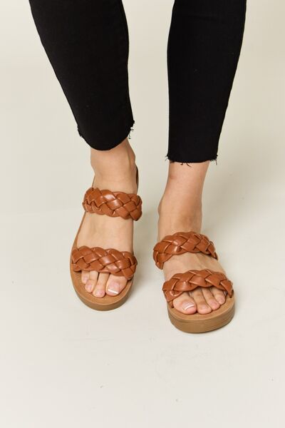 Frida Woven Dual Band Platform Sandals