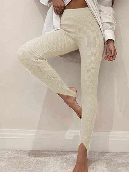 Taytum Ribbed Mid Waist Leggings