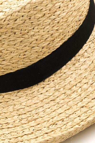 Lady Bird Wide Brim Straw Weave Hat